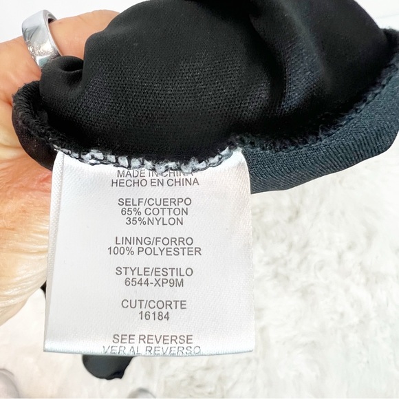 CITY STUDIO BLACK EYELET LACE SLEEVELESS FIT AND FLARE DRESS WOMENS SZ 11 - Picture 5 of 5